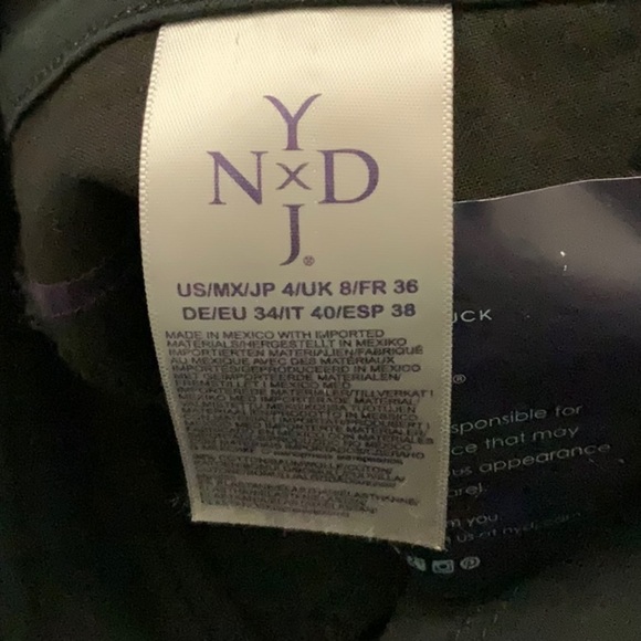 𝅺black wide cuff capri jean pants by NYDJ - Picture 9 of 10